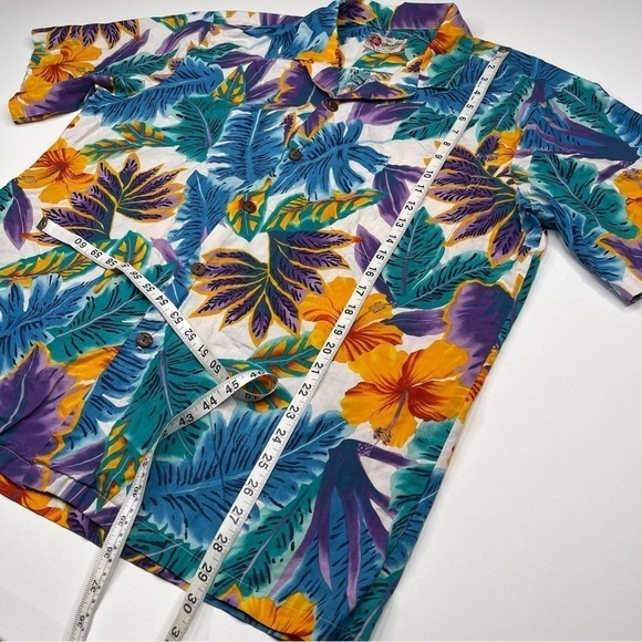 Vintage Aloha Shirt Hilo Hatti Hawaiian Button Beach Vacation Floral Summer XL - Picture 10 of 13
